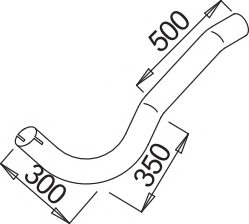 DINEX 52218 Exhaust Pipe